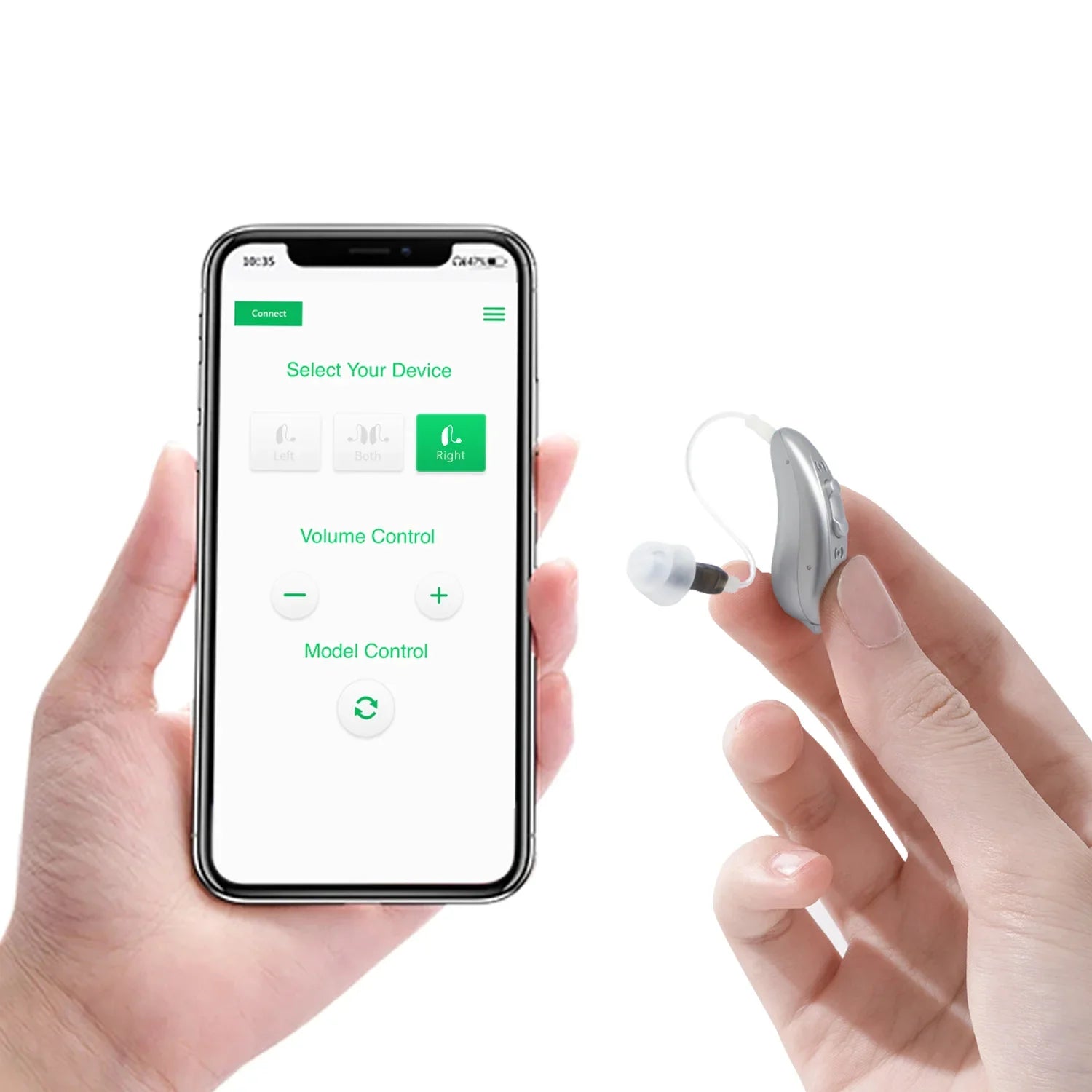 V03B Mobile APP Control Bluetooth Hearing Aids