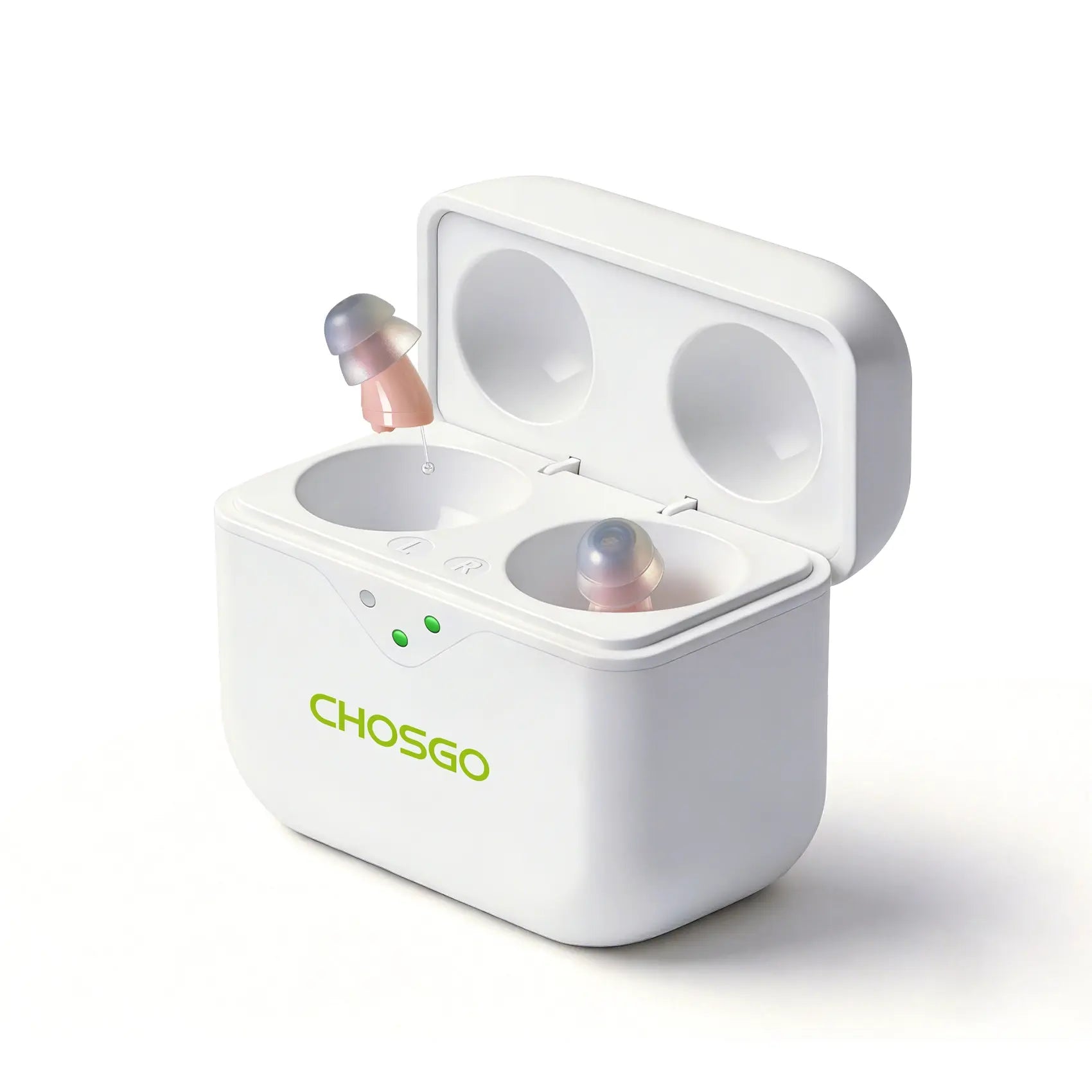 CHOSGO SmartR Pro | Smallest Rechargeable CIC OTC Hearing Aids, AI Noise Reduction