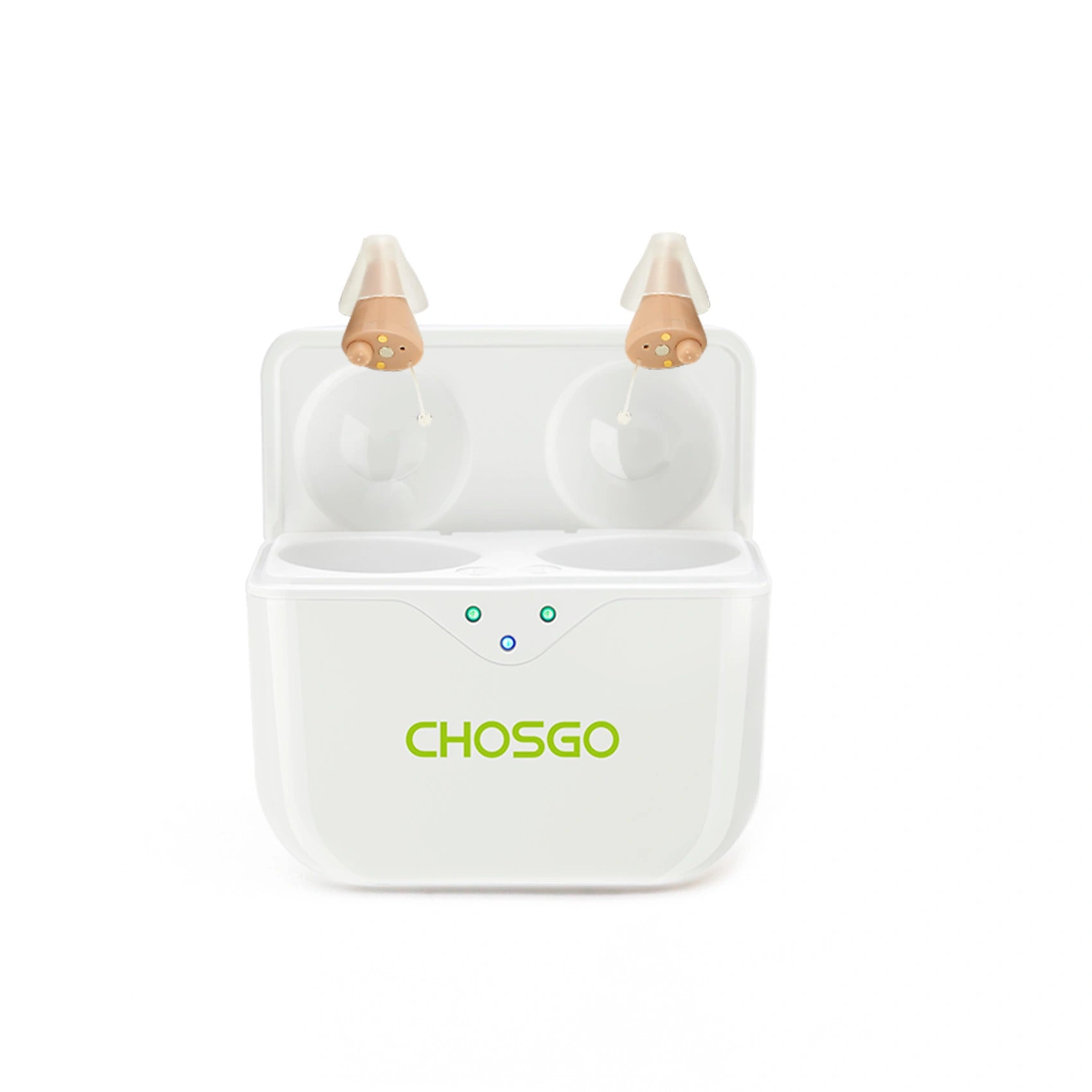 CHOSGO SmartR Pro Rechargeable CIC OTC Hearing Aids – Smallest, AI Noise Reduction