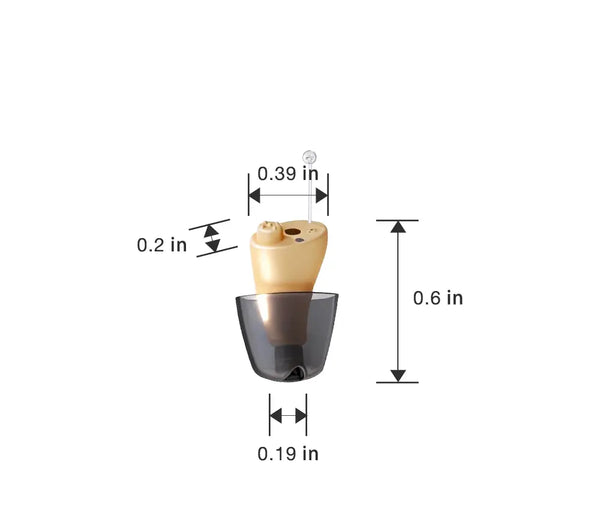 CHSOGO® SmartR Lite | Smallest Rechargeable CIC OTC Hearing Aids, AI Noise Reduction