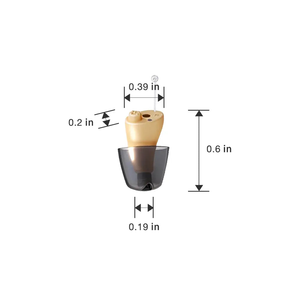 CHSOGO® SmartR Lite | Smallest Rechargeable CIC OTC Hearing Aids, AI Noise Reduction