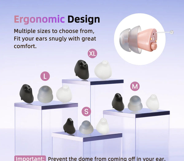 CHOSGO SmartR Pro | Smallest Rechargeable CIC OTC Hearing Aids, AI Noise Reduction