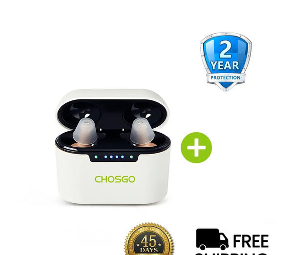 CHOSGO K23 Bluetooth OTC Hearing Aids | Rechargeable Hearing Aids for Seniors